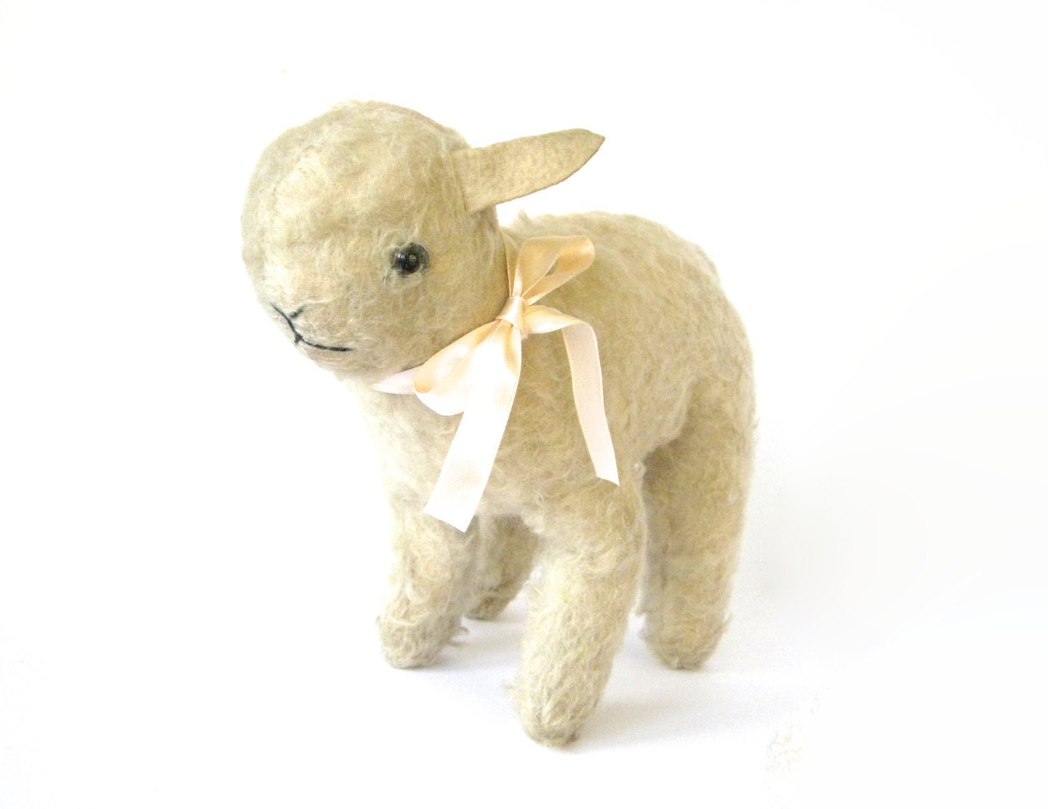 vintage stuffed lamb