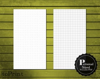 5mm plain square grid and dot grid printable planner by toprint
