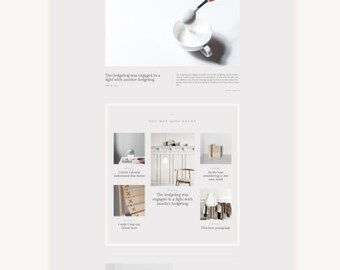 Grétar - Editorial Magazine Blogger Theme - Scandinavian Minimal Blog Template - Fashion Magazine Blog Design - Clean Blogger Template