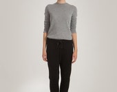 Grey cashmere sweater | Women's cashmere sweater | Grey cashmere sweater | Crewneck sweater | Cashmere crewneck | KAREN