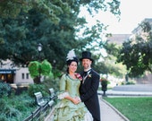 Marie Antoinette Wedding Dress Victorian Steampunk Corset Bridal Gown Custom Made to your Measurements