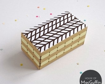 Printable Mille-Feuille gift box (Jpeg download)