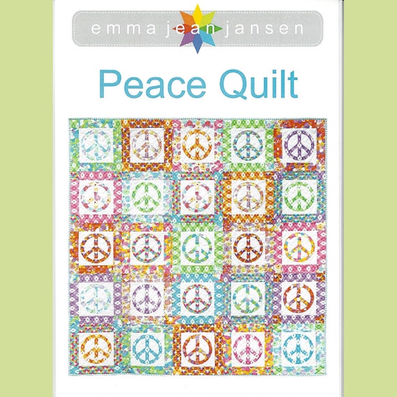 PEACE QUILT Quilt Pattern and Peace Template by Australian