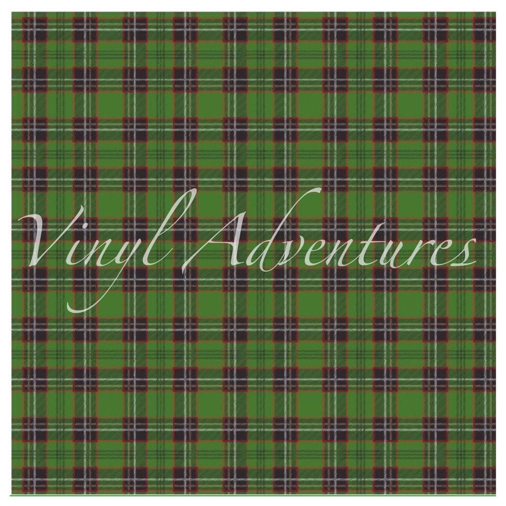 green plaid heat transfer vinyl