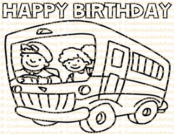wheels on the bus coloring pages - photo #23
