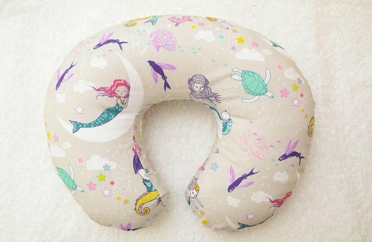 Boppy Cover Purple Pink Mint Teal Mermaids Boppy Baby Girl