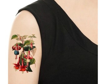 Temporary Tattoo - Vintage Floral - Various Patterns