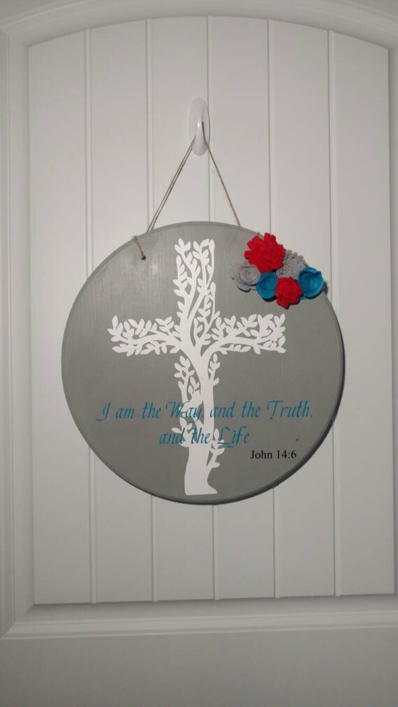 Christian Scripture Wall Hanging. Religious by PurpleOwlDesigns1