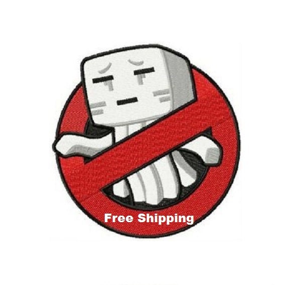 No Creeper Minecraft Iron on Patch by SassyEmbroideryS on Etsy