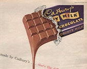 Vintage Cadbury's Chocolate Advertisement 1950's