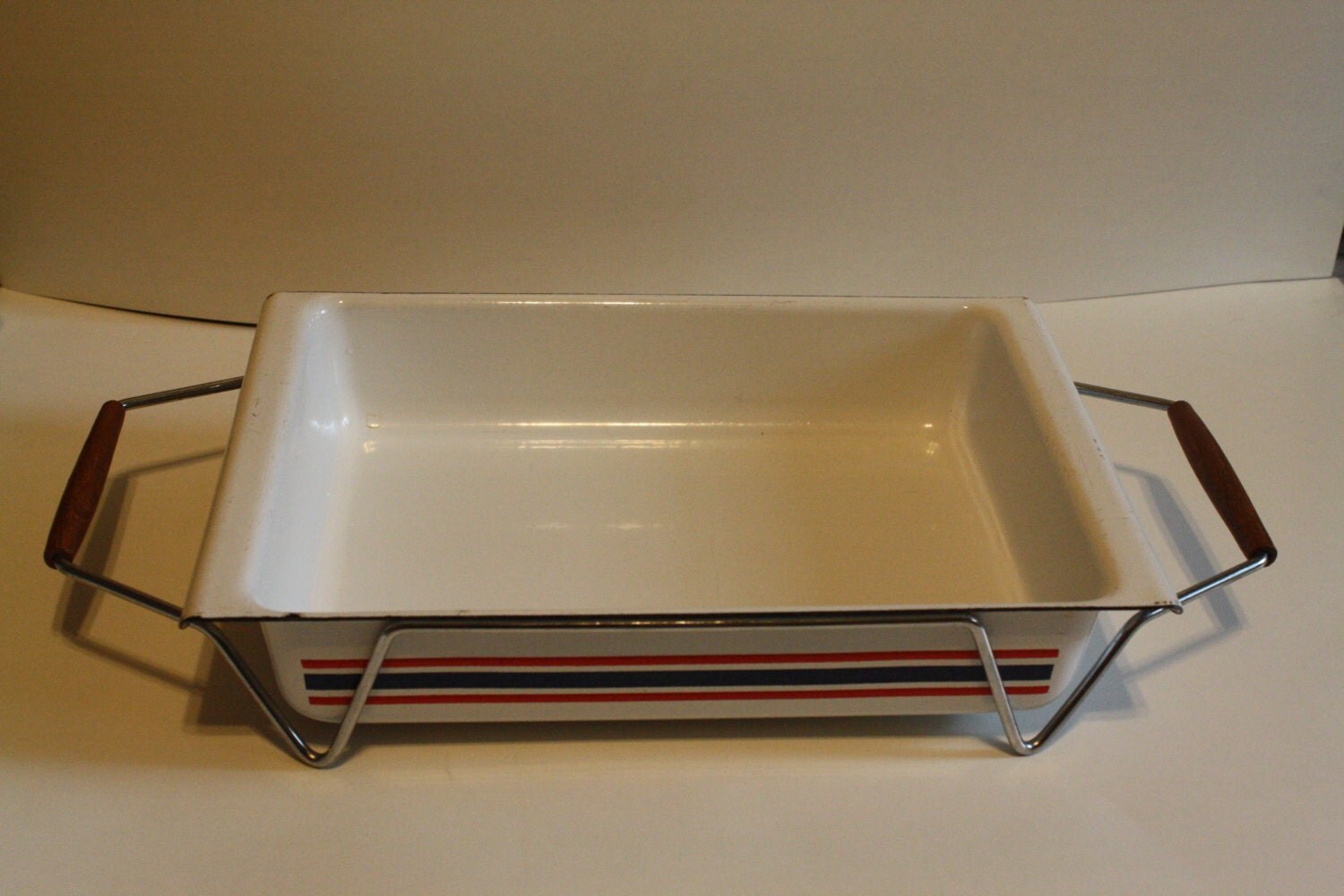 Sale Vintage Enamel Baking Pan Baking Dish Serving dish