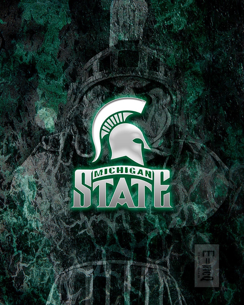 Michigan State Spartans Art Spartans Poster Michigan by