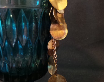 Vintage Copper Boho Dangle Waterfall Geometric Gypsy Necklace