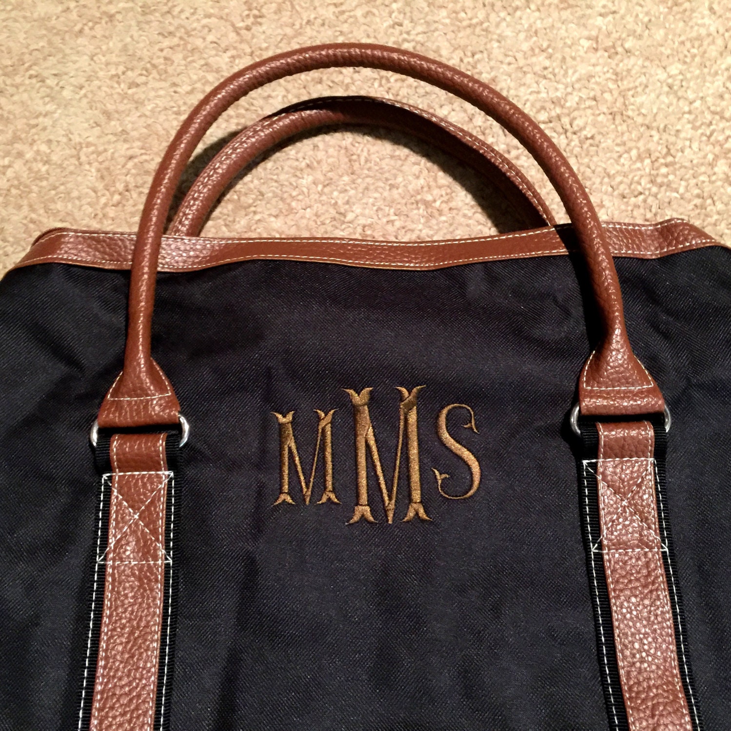 Personalized Mens Duffle Bag Monogrammed Duffle by MJMonograms