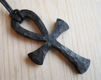 Steel Egyptian cross Ankh necklace