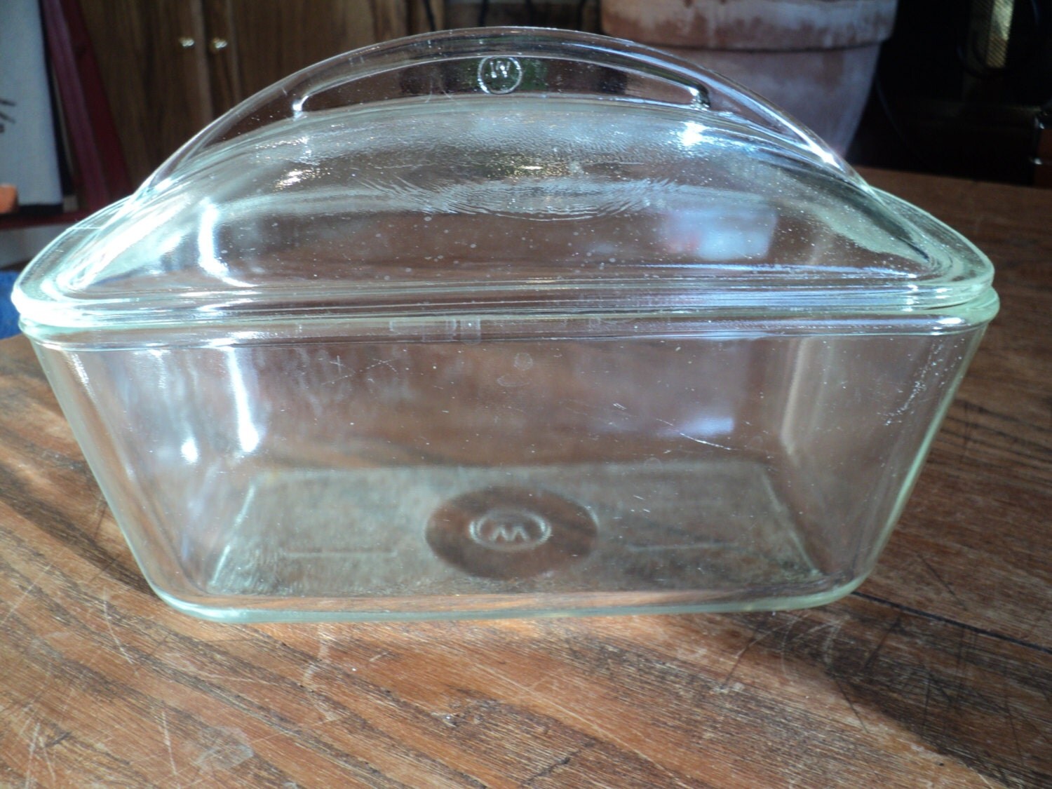 radium glass loaf pan