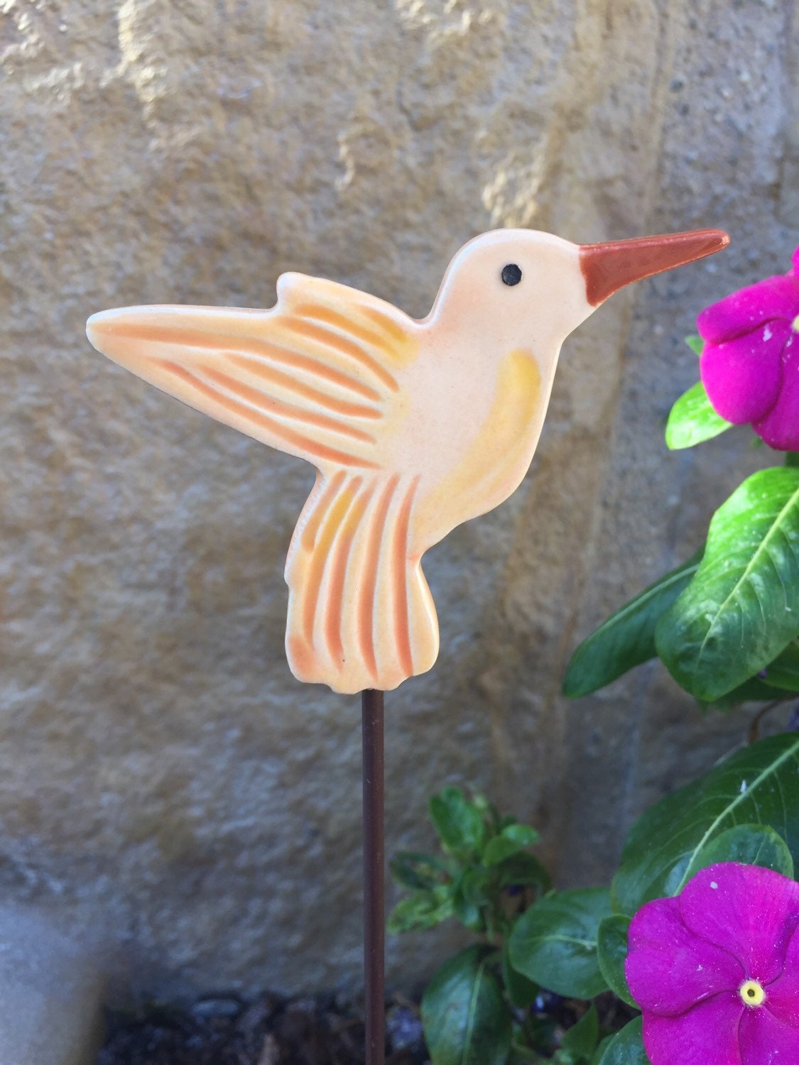 Hummingbird Garden Stakes