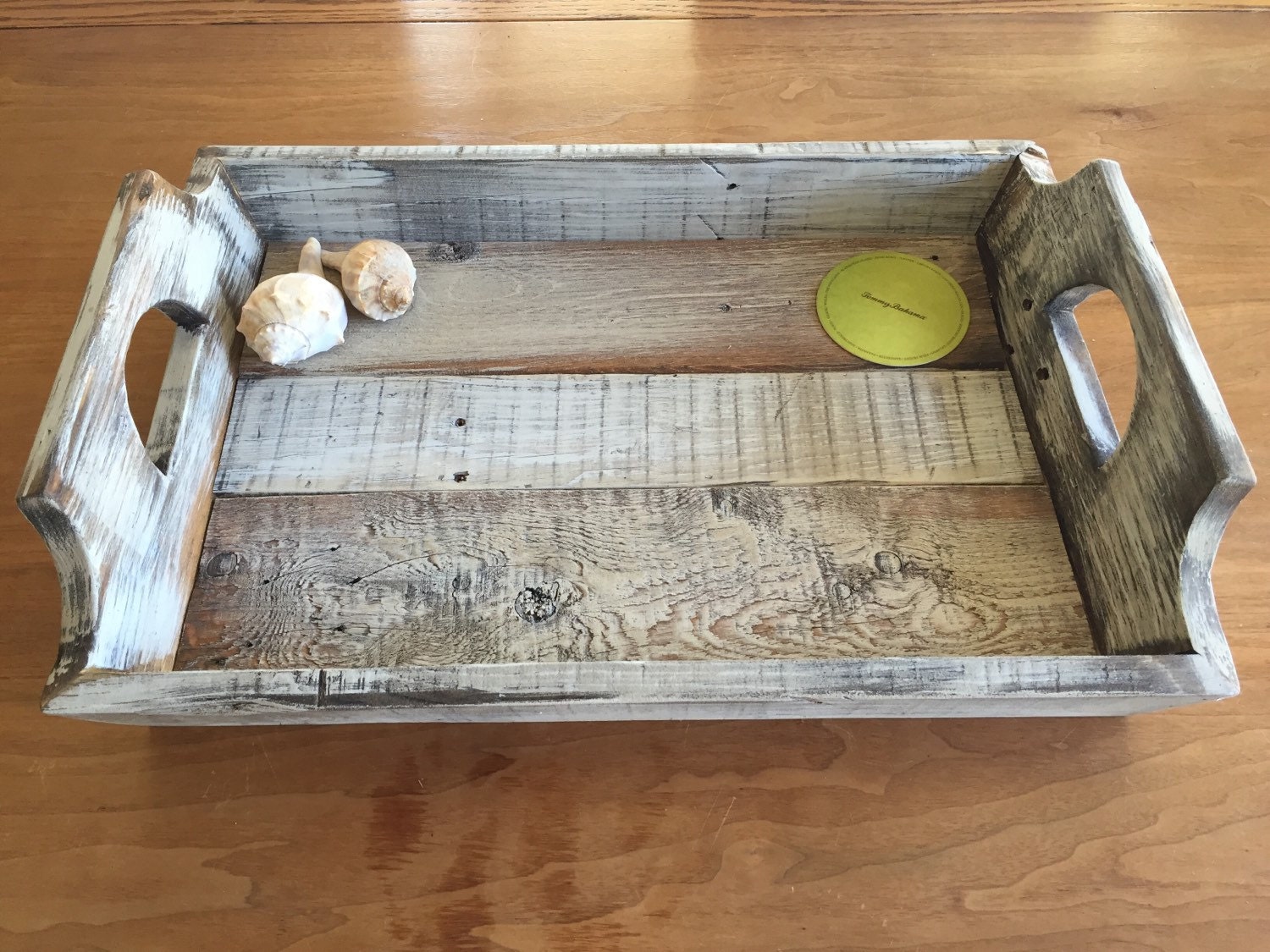 Recycled Wood Pallet Serving Tray Rustic Tray Reclaimed Wood