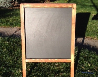 Large Rustic Chalkboard Easel Sandwich Board