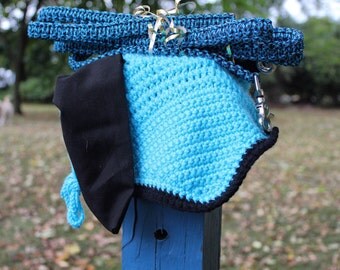 MKBonnets + The Lifeproof Equine Blue/Black Bonnet and Reins Set