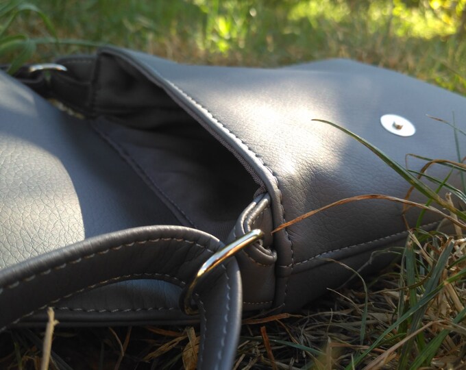 Crossbody mini Vegan Leather bag Unisex bag Bag for boys