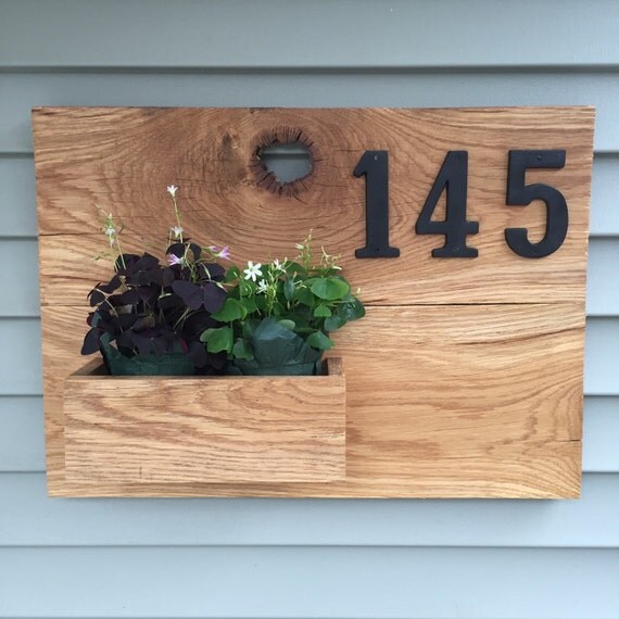 Address Planter Box. Address Plaque. House Numbers. Front Door