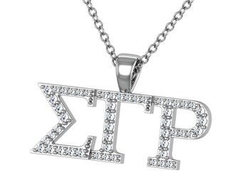 Sigma Gamma Rho Necklace - Sterling Silver (SGR-P007)