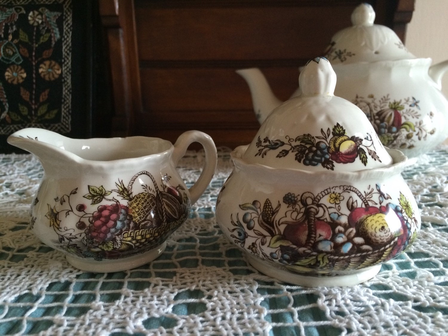 Royal Tudor FRUITS AND FLOWERS Series English Milk Jug/Creamer