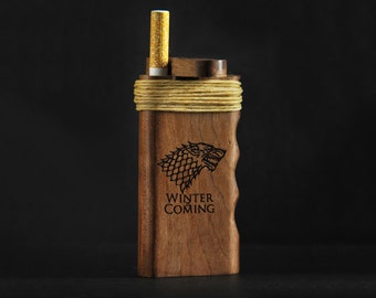 Topboro // Dugout One Hitter Game of Thrones House Stark with Hemp wick
