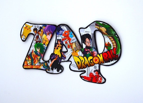 Dragon ball Z cartoon art Pokemon letters by ...