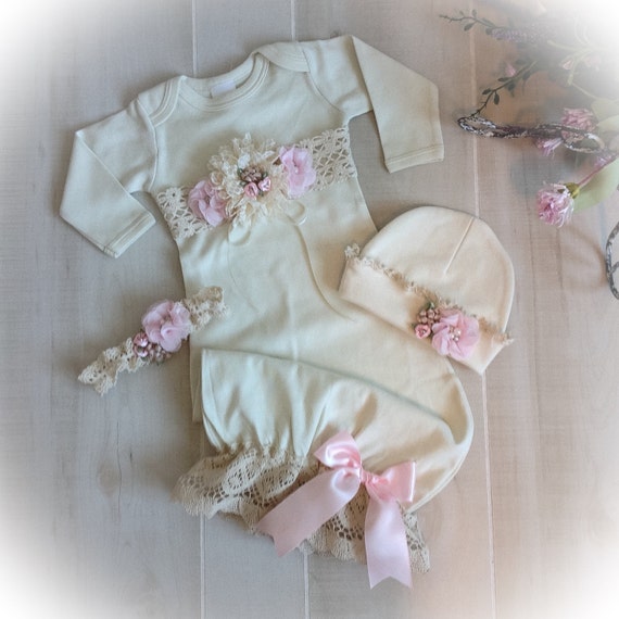 Newborn Girl Coming Home Outfit Newborn Girl by PoshBabyBlooms