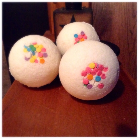 Confetti Bath Bomb by AmysHomemadeSoaps on Etsy