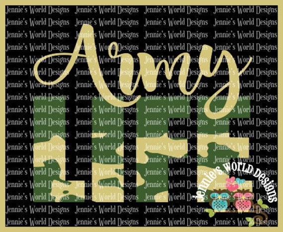 Download Army Life camo SVG PNG Cut File