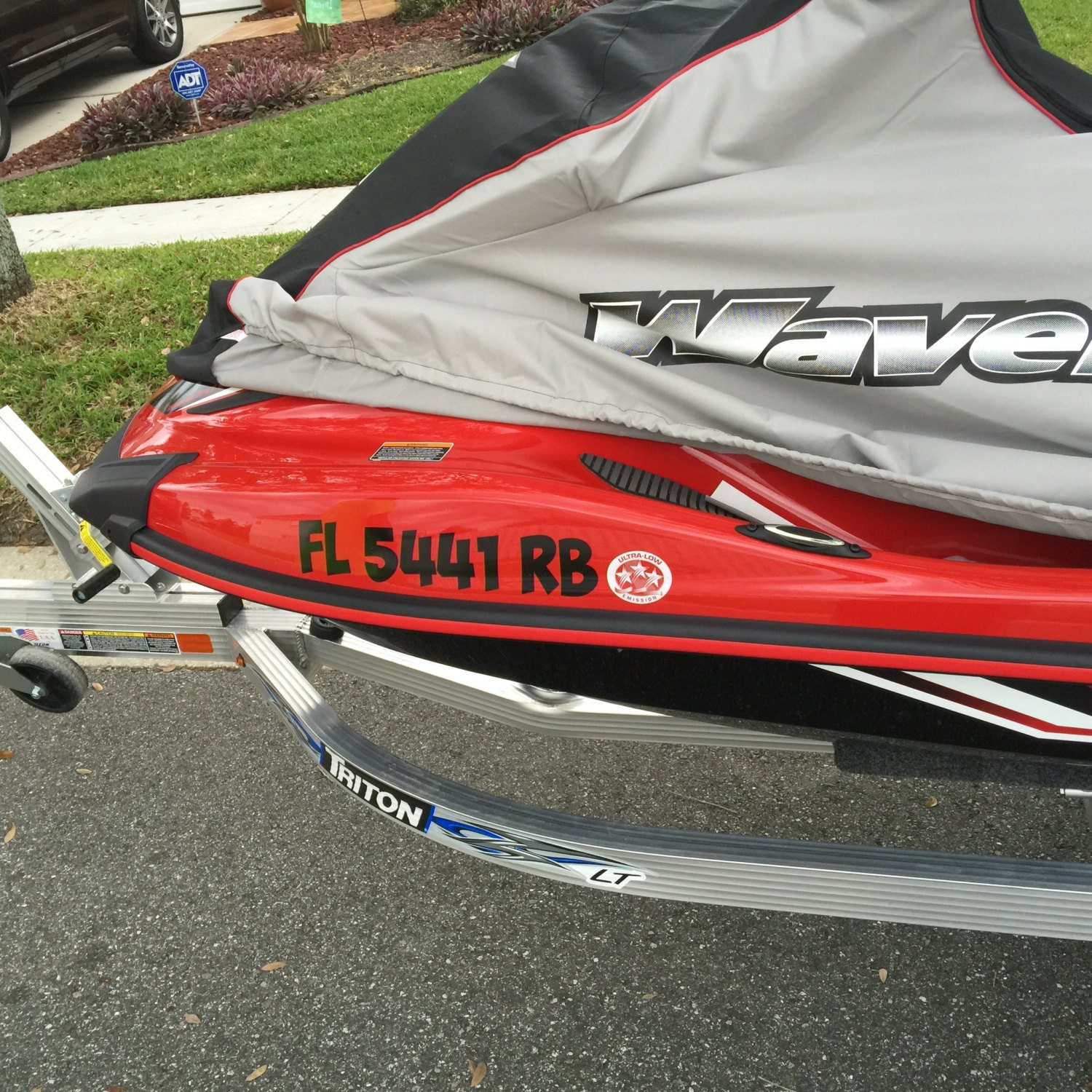 3 x 17 Boat Registration Numbers Set of 2 Vinyl