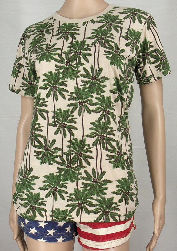 Tropical Shirt Womens T Shirt Full print shirt Summer by Forever9