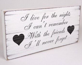 Friendship plaque | Etsy