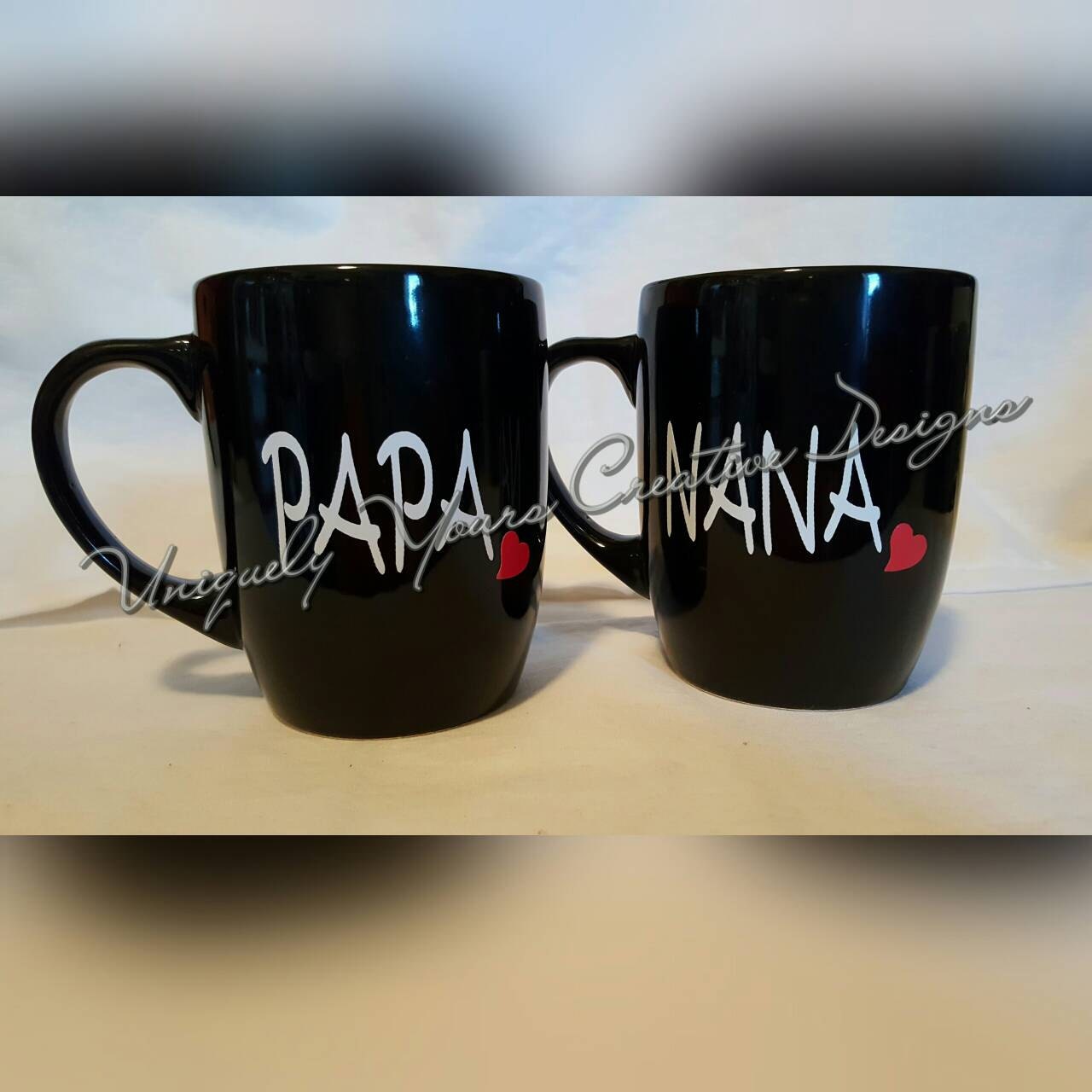 Nana and Papa Mug Set Gifts for Grands Oma and Opa Mug Set