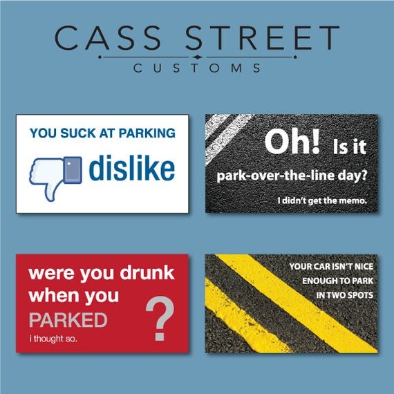 Bad Parking Cards Set of 24