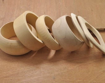 Wooden Bangle Unfinished,natural wood bangle bracelet,6pcs assorted original round bangle wood bracelets findings