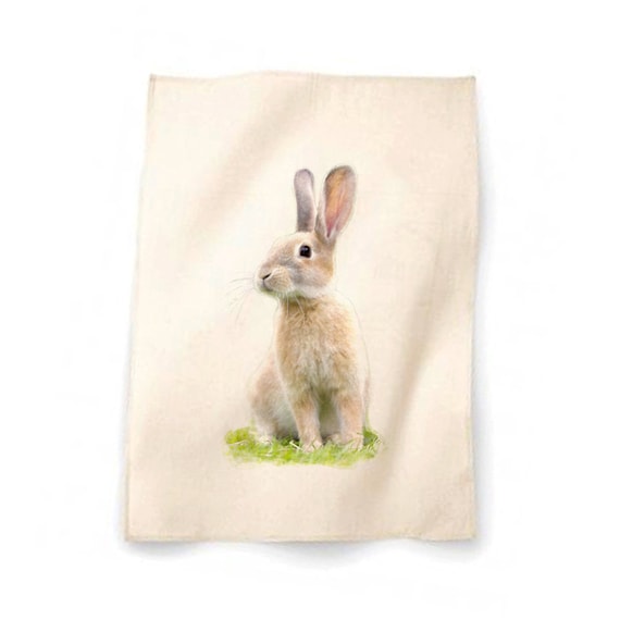 Rabbit Natural Cotton Tea Towel Kitchen Towel Hand Towel