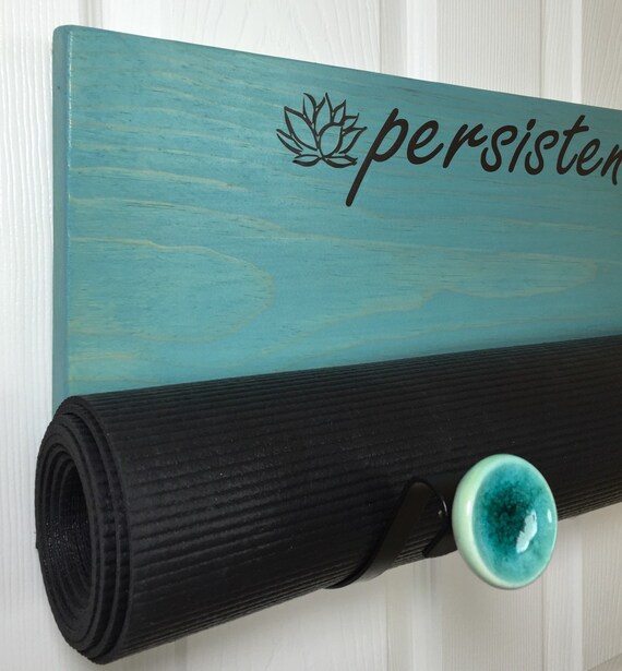 Handmade yoga mat holder yoga mat holder yoga rack by YogaWares