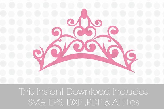 Download Crown SVG Princess Crown svg SVG Pdf dxf eps Ai Pink