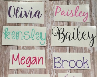 Any Word Decal | Personalized Name Decal | Various Font Decals | Customized Decal | Word Vinyl Decal | Word Decals |* READ ITEM DESCRIPTION*