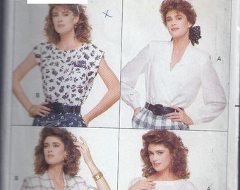 Misses' Blouse & Top Pattern - Blouse et haut pour jeune femme - 1980s