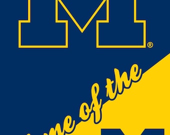 Michigan Wolverines Beach Towel