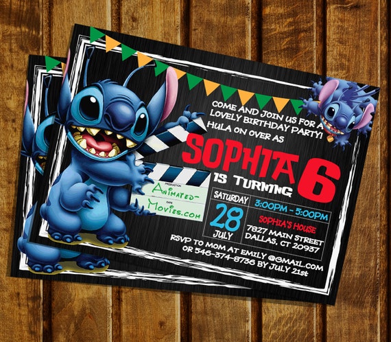 Lilo And Stitch Birthday Party Invitation Lilo by ...