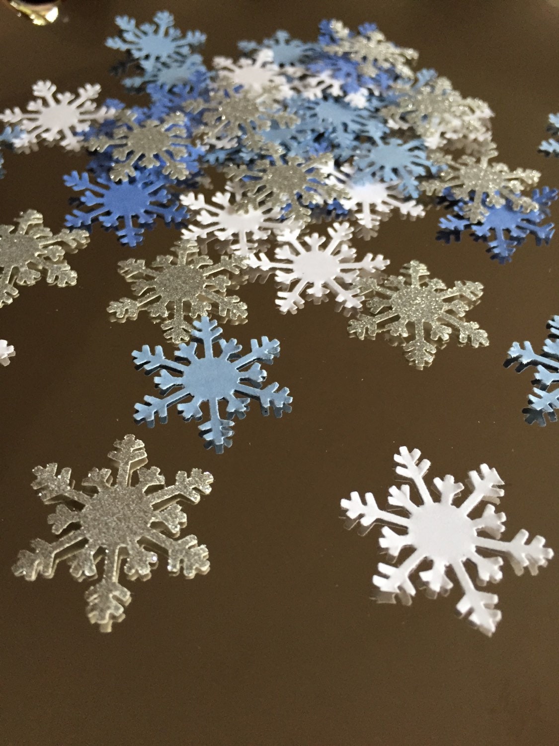Snowflake confetti 100 count winter ONEderland frozen