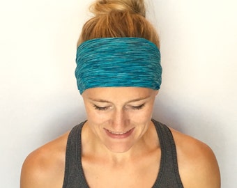 Fitness Headband - Workout Headband - Running Headband - Yoga Headband - Electric Ocean