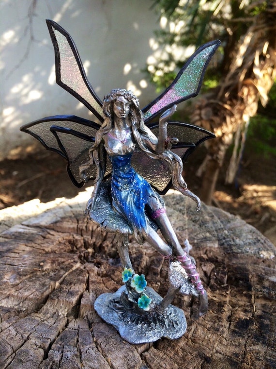 stained glass fairy figurine