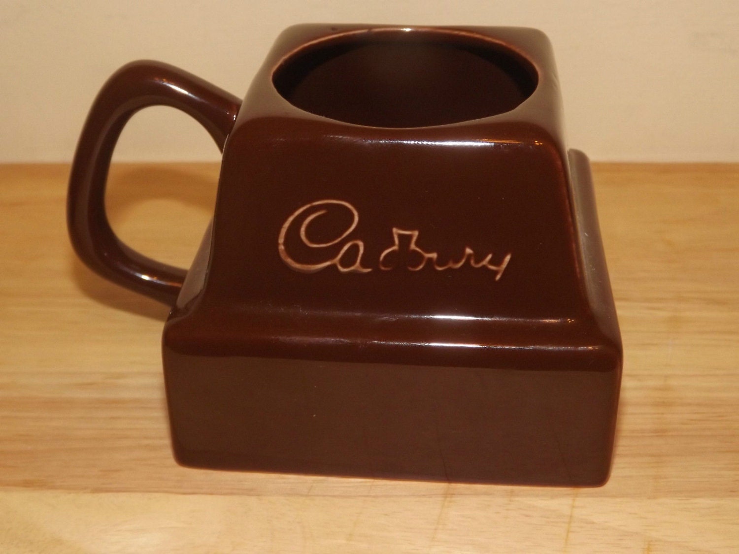 REDUCEDVintage Original 1980s Cadbury Chunk Of Chocolate Mug